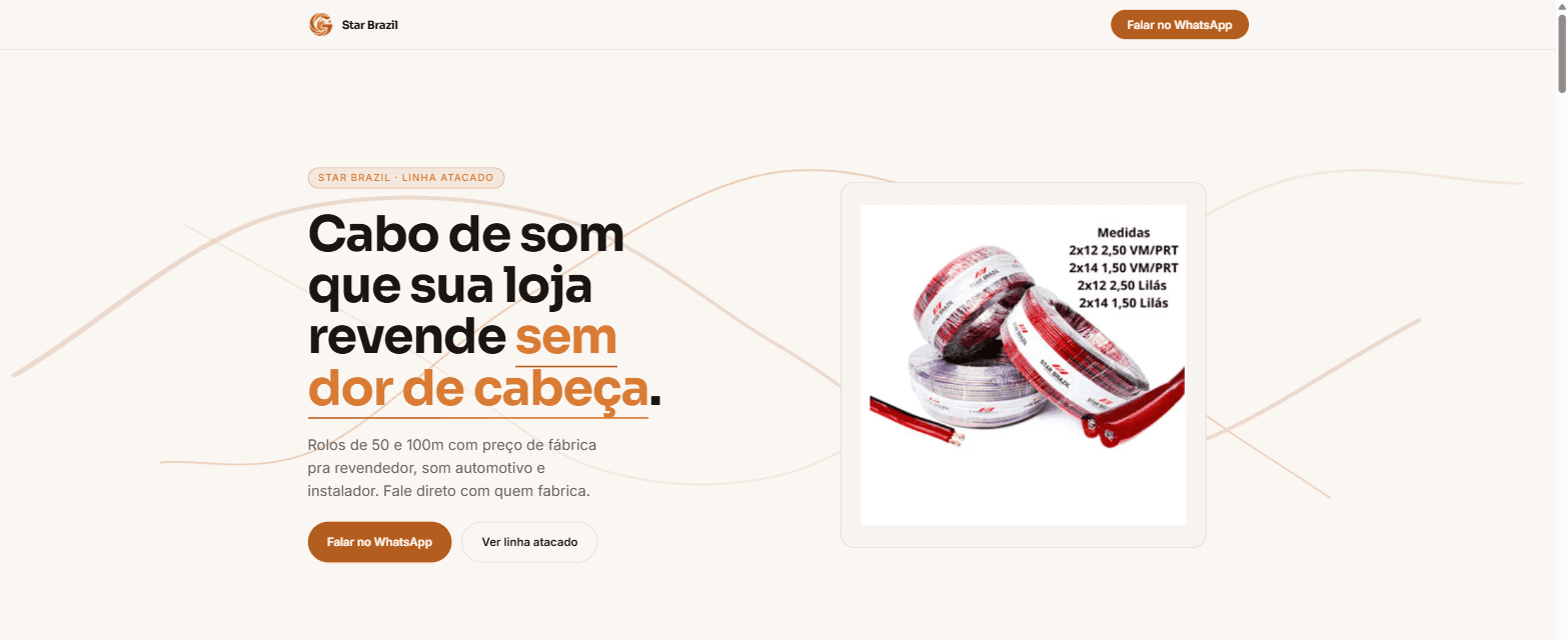 Tela inicial do projeto GiGi Variedades